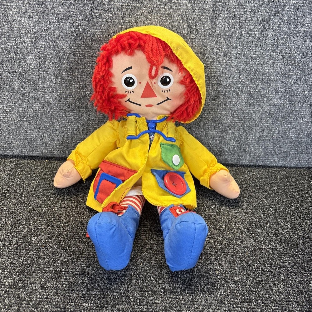 Vtg~Playskool~Dress Me Raggedy Ann Doll Plush~15"~1991